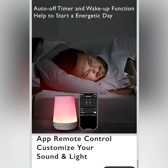 Momcozy Baby White Sound Machine, Toddler Sleep Trainer, Personal Sleep Routine - Picture 9 of 9